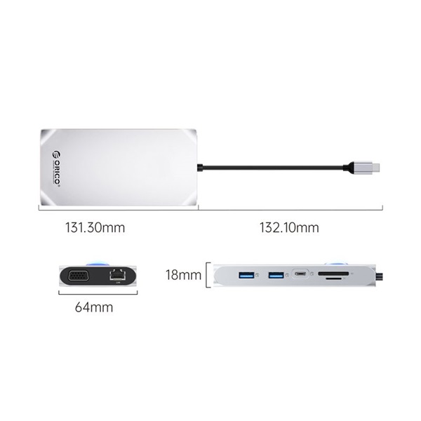ORICO ORICO-XCR-X22-GY-BP 12in1   dokkoló