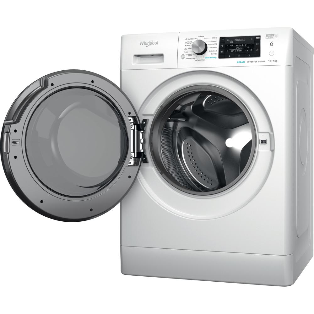 Whirlpool FFWDD 1076258 BV EU Elöltöltős mosó- és szárítógép  – 10 kg, 1600 ford./perc, B Energiaosztály,  6. Érzék technológia