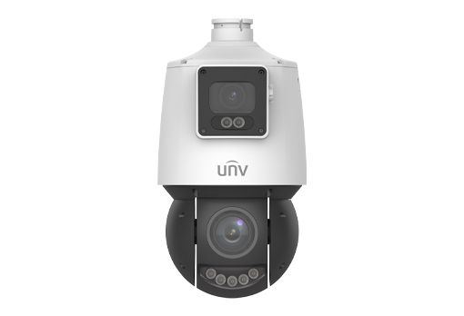 Uniview Prime 2x4MP Dual lencsés Lighthunter 4mm fix és 4,8-120mm motoros objektívvel ellátott PTZ kamera W Uniview Prime 2x4MP Dual lencsés Lighthunter 4mm fix és 4,8-120mm motoros objektívvel ellátott PTZ kamera W