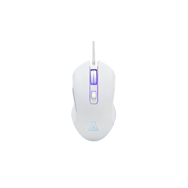 The G-Lab   KULT HELIUM W RGB LED Gamer Egér Fehér 