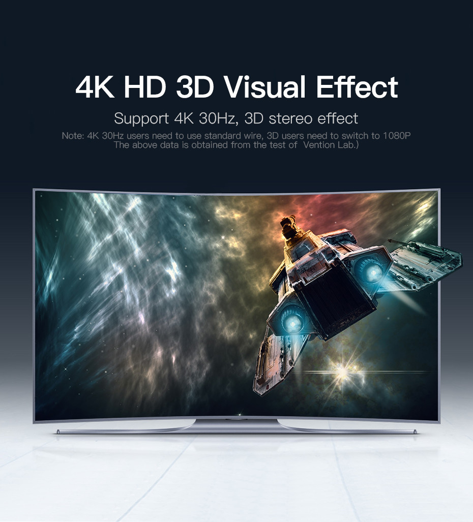 Vention HDMI  5be-1ki switcher Fekete-arany