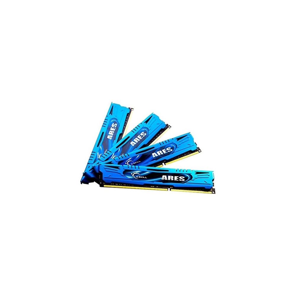 G.SKILL Ares DDR3 2400MHz CL11 32GB Kit4 (4x8GB) Intel XMP Memória Kék