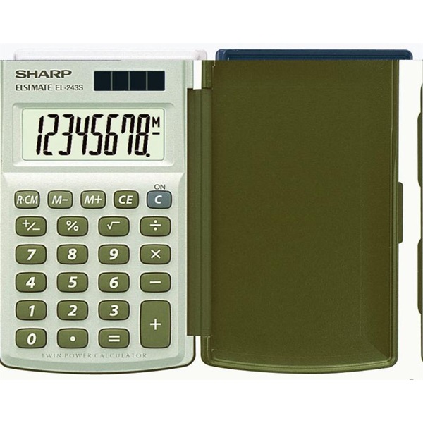 Sharp EL243S alapműveletes zsebszámológép Sharp EL243S alapműveletes zsebszámológép