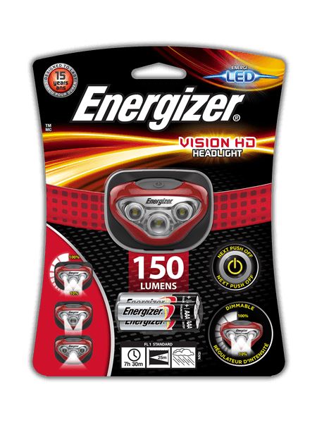 ENERGIZER 3 LED Vision HD+ fejlámpa (E300280502/NZFOHV02) ENERGIZER 3 LED Vision HD+ fejlámpa (E300280502/NZFOHV02)