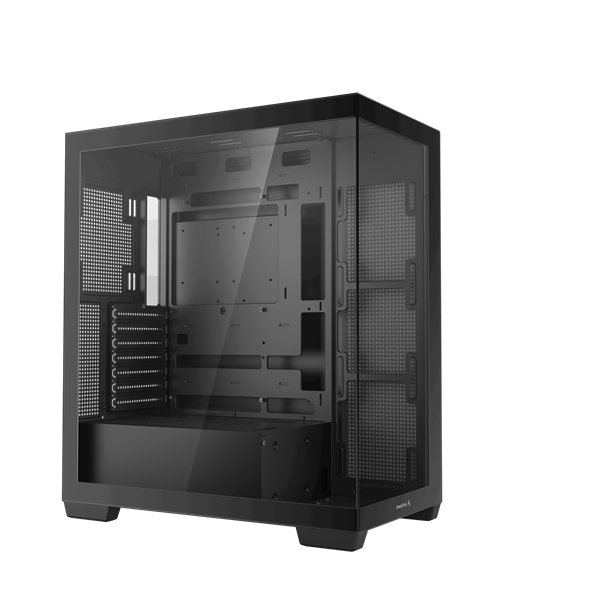 DeepCool Számítógépház CG580 fekete  ablakos  venti nélkül 