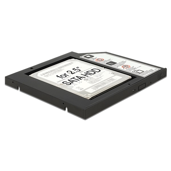 Delock 62669 beépítő keret laptophoz fekete