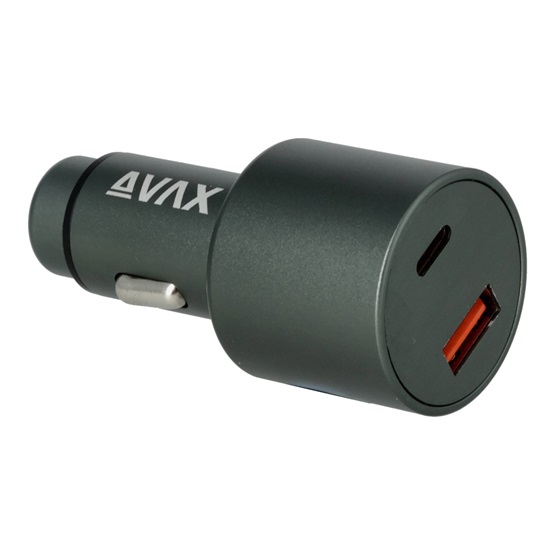 AVAX CC680B CARLY+ USB A + Type C 140W autós töltő Fekete AVAX CC680B CARLY+ USB A + Type C 140W autós töltő Fekete