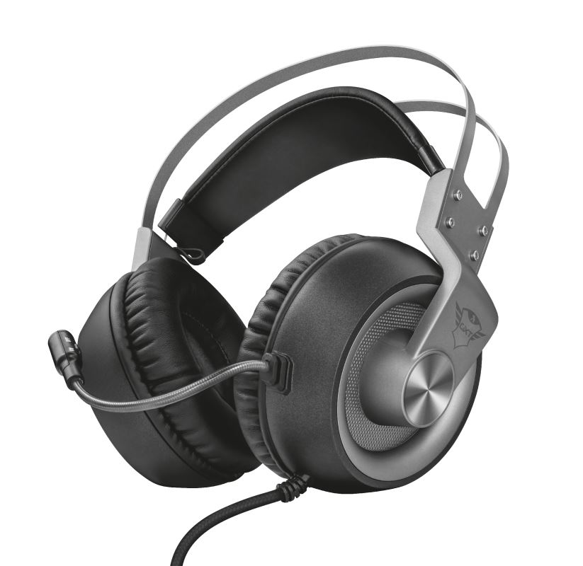 Trust GXT 430 Ironn Gaming mikrofonos fejhallgató fekete (23209)