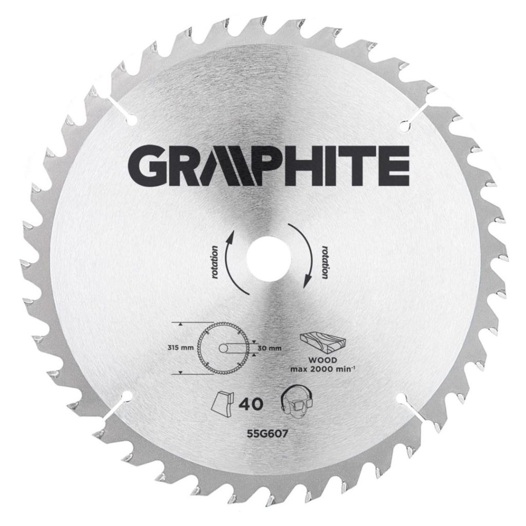 Graphite körfűrészlap átmérő: 315mm (55H607)
