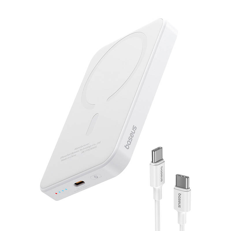 Magnetic Mini Powerbank Baseus 5000mAh 20W (white) Magnetic Mini Powerbank Baseus 5000mAh 20W (white)