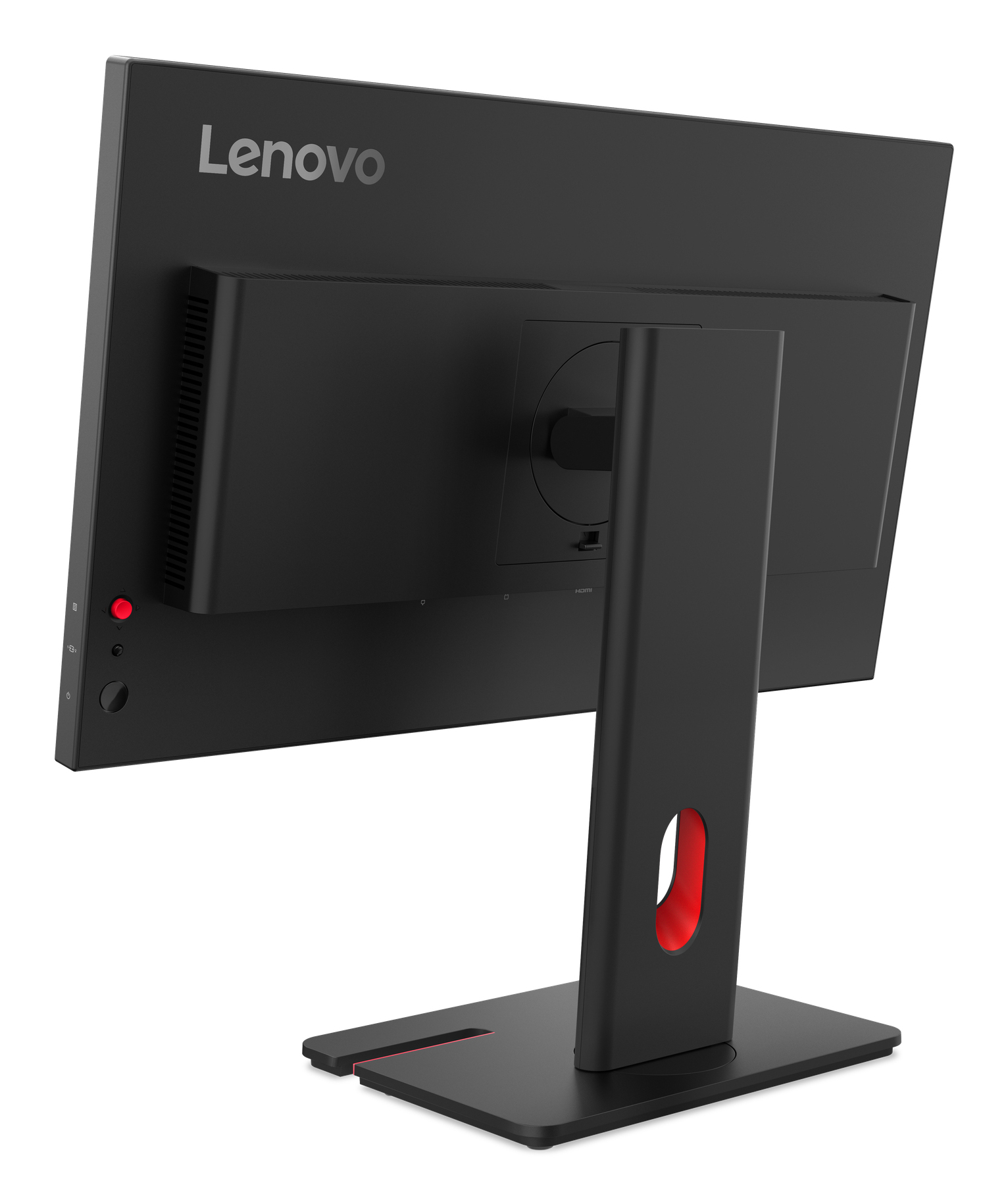 LENOVO 23,8" ThinkVision T24D-40  Monitor - 1920x1080, Full HD, LED, IPS, 100Hz, 4ms, Hangszóró, LAN, Pivot, Fekete