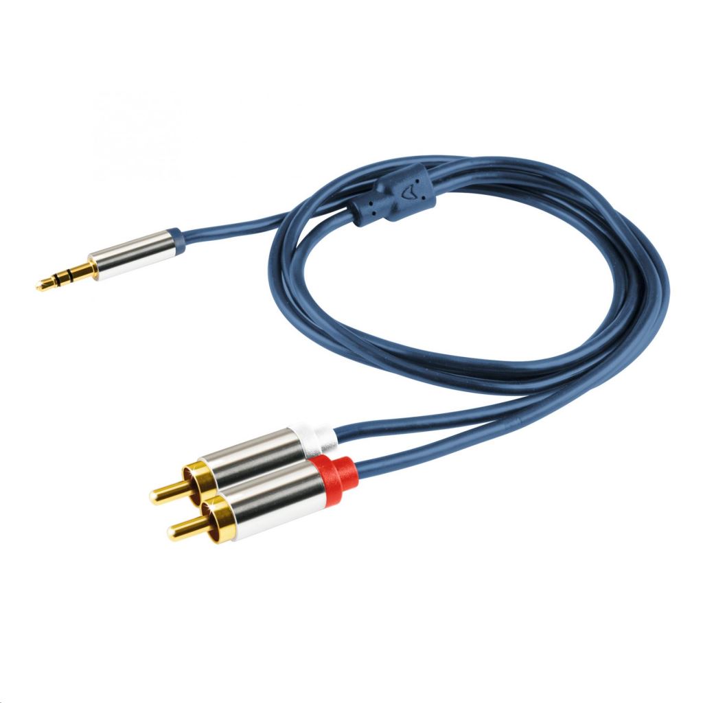 Somogyi 3.5mm sztereó Jack csatlakozó - 2 RCA csatlakozó, 4m kábel (A 49-4M) Somogyi 3.5mm sztereó Jack csatlakozó - 2 RCA csatlakozó, 4m kábel (A 49-4M)