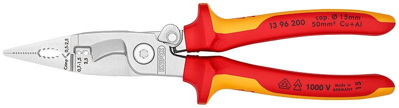KNIPEX szerelőfogó, szigetelt (1396200) KNIPEX szerelőfogó, szigetelt (1396200)