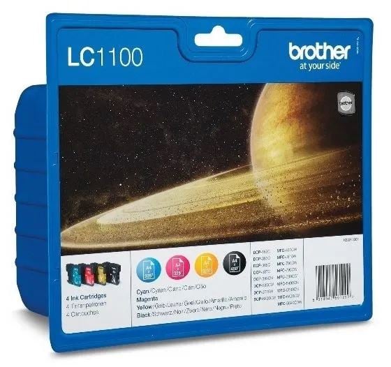 Brother LC-1100 multipack (C/M/Y/BK) (LC1100VALBPDR)