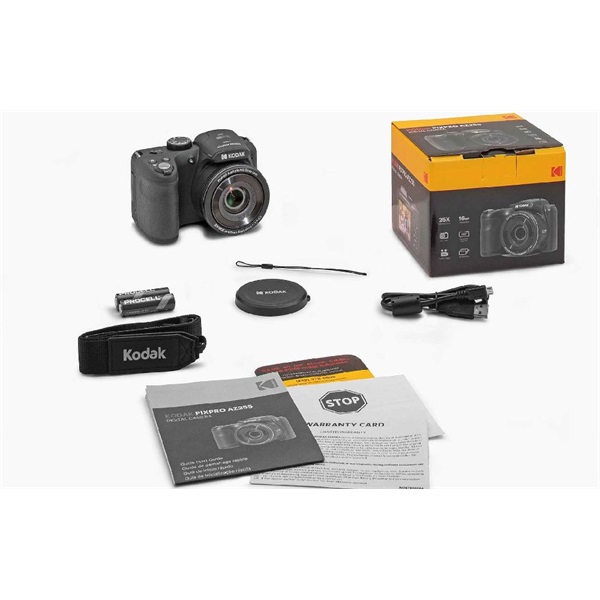 Kodak Pixpro AZ255 digitális fényképezőgép, fekete