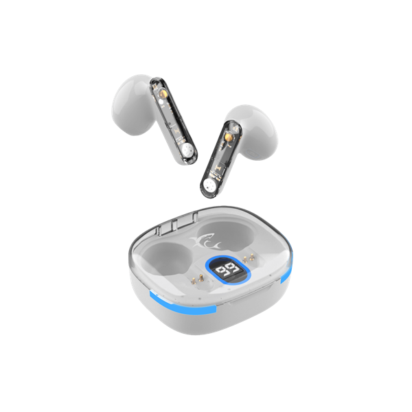White Shark HYPERBEAT-W GEB-TWS37W bluetooth In-ear fülhallgató mikrofonnal fehér