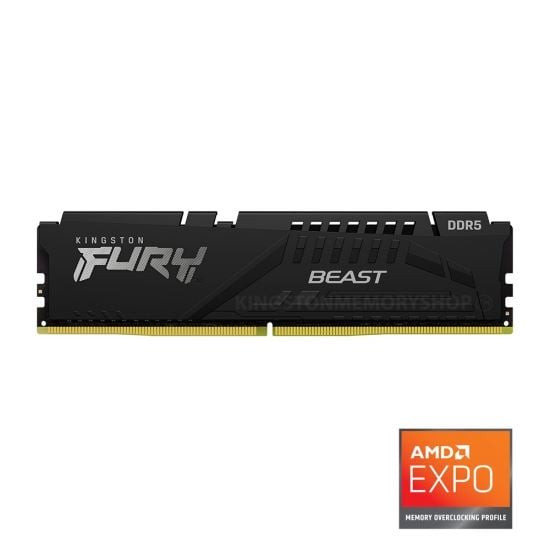 32GB 5600MHz DDR5 RAM Kingston Fury Beast CL36 (KF556C36BBE-32)