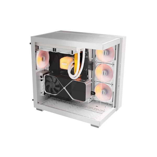 Be Quiet! LIGHT BASE 600 DX White  ATX  edzett üveg oldallap Számítógépház  Fehér 