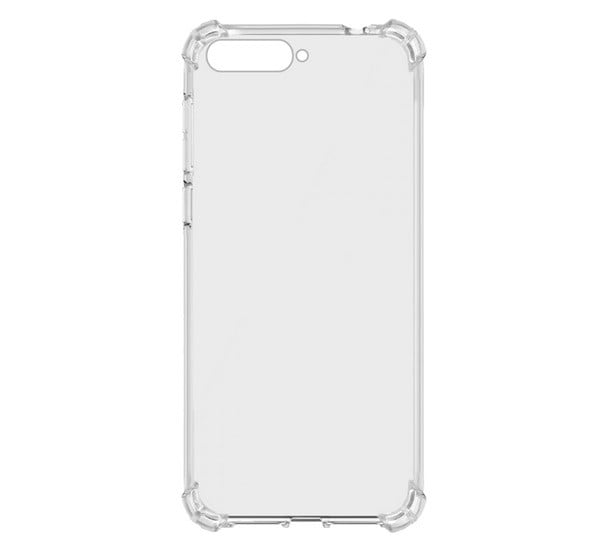 Szilikon telefonvédő (közepesen ütésálló, légpárnás sarok) ÁTLÁTSZÓ [Huawei Y6 (2018)]