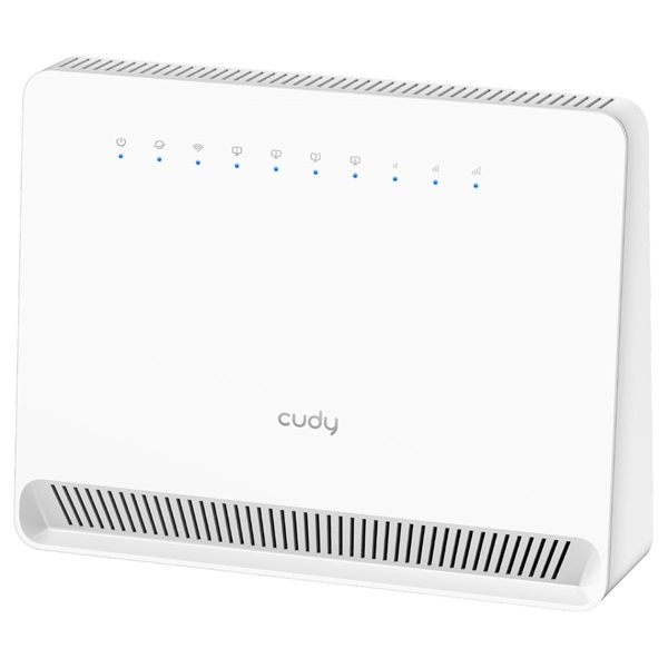 CUDY LT400E egysávos N300 WIFI 4G LTE CAT4, nanoSIM, belső antennás fehér Router