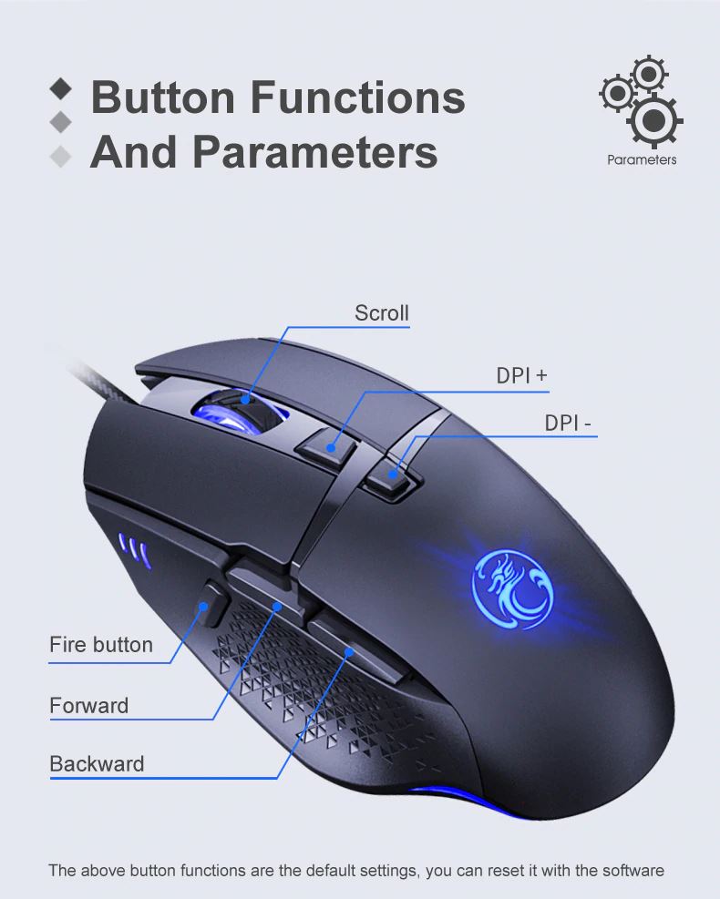 iMice T91 Gaming egér fekete iMice T91 Gaming egér fekete