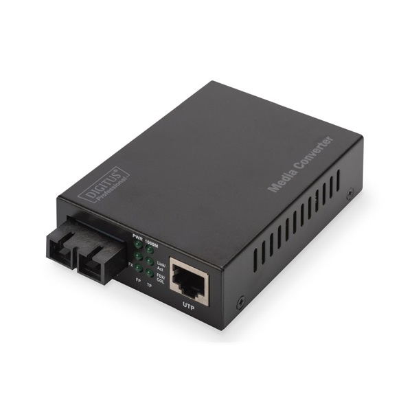 Digitus Gigabit Ethernet média konverter SC / RJ45  (DN-82120-1)