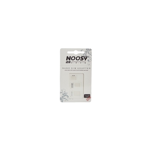 Noosy nano és micro 3 az 1-ben SIM kártya adapter + SIM kiszedő tű Noosy nano és micro 3 az 1-ben SIM kártya adapter + SIM kiszedő tű