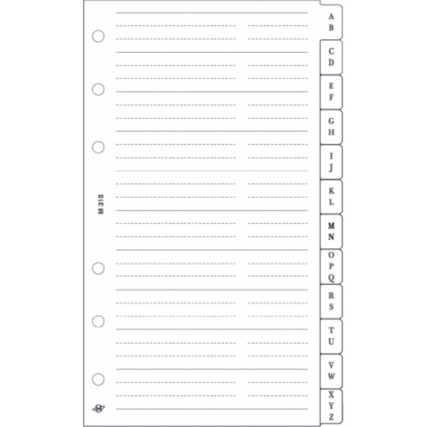 Kalendart Saturnus M315/F telefonregiszter gyűrűs naptár kiegészítő