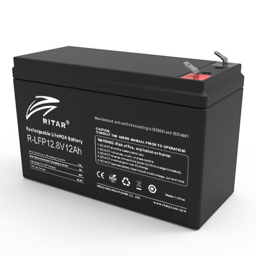 Ritar R-LFP12.8V12AH LiFePo4 12V 12Ah lítium vas foszfát akkumulátor Ritar R-LFP12.8V12AH LiFePo4 12V 12Ah lítium vas foszfát akkumulátor