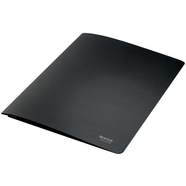 Gyorsfűző, A4, karton, LEITZ "Recycle", fekete