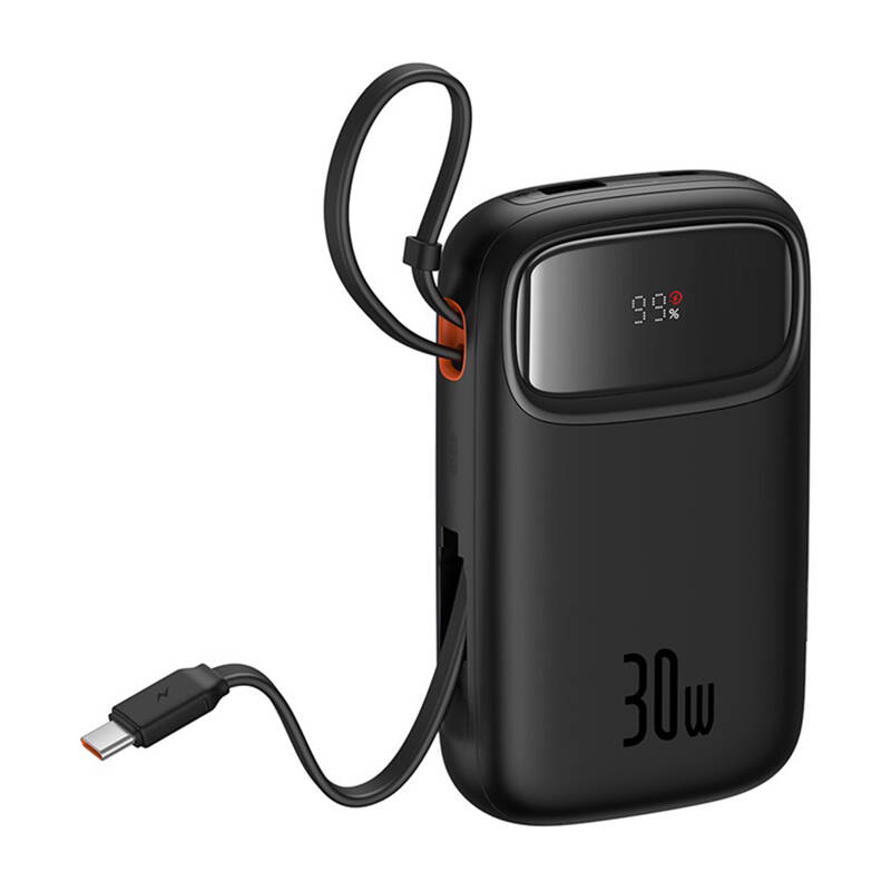 Baseus QPow 2 10000mAh 30W  2xUSB-C powerbank  Fekete 