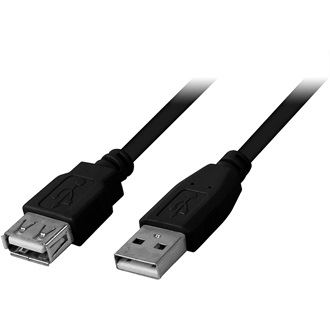 Goobay USB A M/F adatkábel hosszabbító 0.3m, szürke (68621)