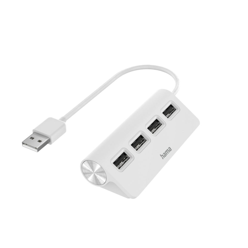 Hama 4 port USB 2.0 480Mbit/s hub fehér (00200120) Hama 4 port USB 2.0 480Mbit/s hub fehér (00200120)