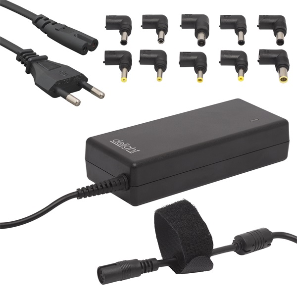 PRC Delight Univerzális laptop/notebook töltő adapter tápkábellel 12-24V/5-6A 90W  (55360)
