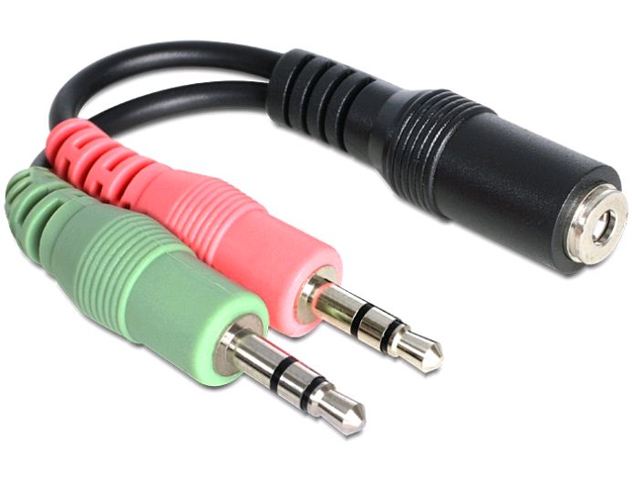 Delock jack anya 3.5 mm > 2 x jack apa adapter (65459) Delock jack anya 3.5 mm > 2 x jack apa adapter (65459)