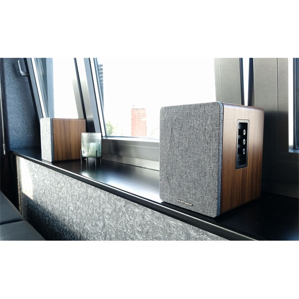 WaveMaster  BASE  30W RMS Bluetooth  RCA  2.0  Hangszóró Barna fa és szürke