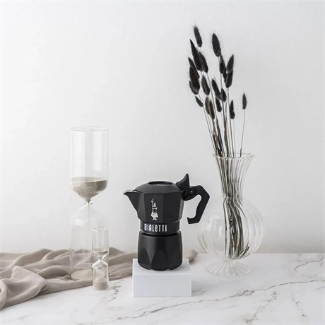 Bialetti 9071 BRIKKA NOIR EXCLUSIVE 2 személyes kotyogós kávéfőző Fekete
