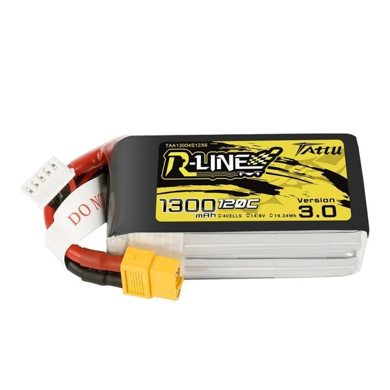 Tattu R-Line Version 3.0 1300mAh 14.8V 120C 4S1P XT60 akkumulátor (TAA13004S12X6) Tattu R-Line Version 3.0 1300mAh 14.8V 120C 4S1P XT60 akkumulátor (TAA13004S12X6)