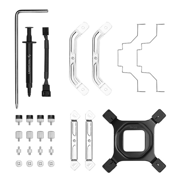 DeepCool AK500 Digital WH 28dB 4pin csatlakozó 5 db heatpipe  12cm  PWM fehér CPU Cooler 