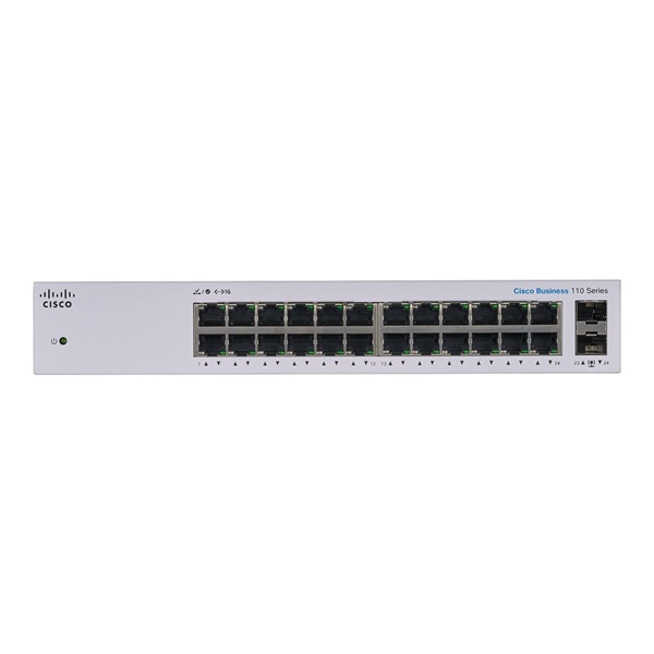 Cisco CBS110-24T-EU 24 Port 1U Gigabit Switch Cisco CBS110-24T-EU 24 Port 1U Gigabit Switch