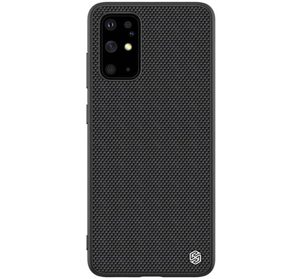 NILLKIN TEXTURED műanyag telefonvédő (érdes felület, közepesen ütésálló, szilikon keret, 3D minta) FEKETE [Samsung Galaxy S20 Plus 5G ...