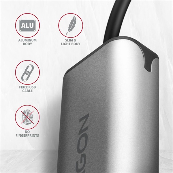 Axagon USB-A 3.2 Gigabit Ethernet hálózati adapter (ADE-25R)