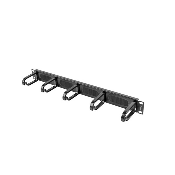 Lanberg 1U 19" fésűs kábelrendező fekete (AK-1203-B)