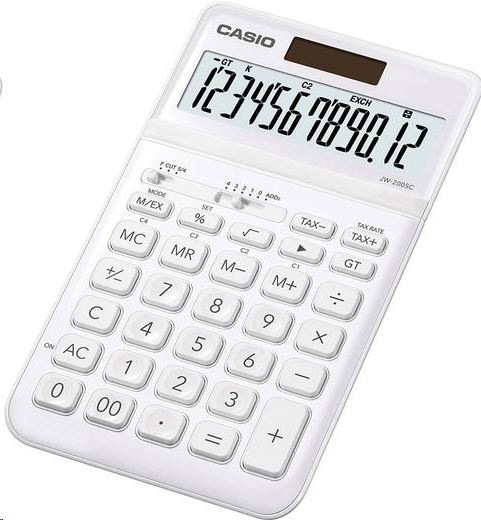 Casio JW-200SC-WE asztali számológép fehér Casio JW-200SC-WE asztali számológép fehér
