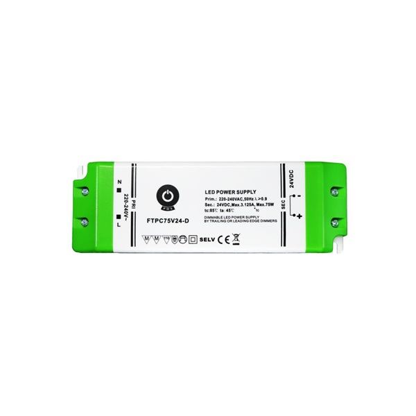 POS Power FTPC75V24-D 24V/2.5A 75W IP20 szabályozható LED tápegység POS Power FTPC75V24-D 24V/2.5A 75W IP20 szabályozható LED tápegység