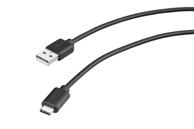 Trust USB 2.0 kábel Type-C és A csatlakozókkal 1m fekete (20445)
