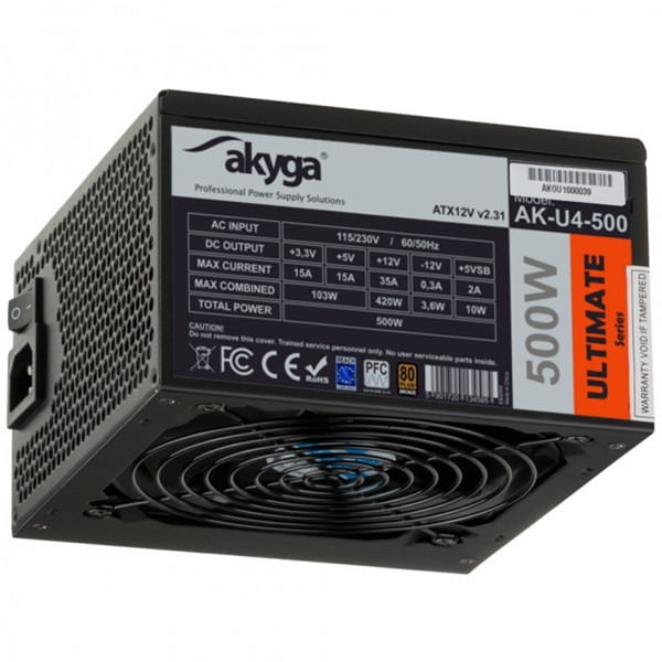 Akyga ULTIMATE 500W tápegység (AK-U4-500)