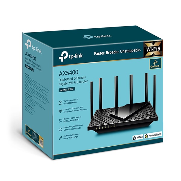 TP-Link Archer AX72 Pro AX5400 Multi-Gigabit WiFi 6 Router TP-Link Archer AX72 Pro AX5400 Multi-Gigabit WiFi 6 Router