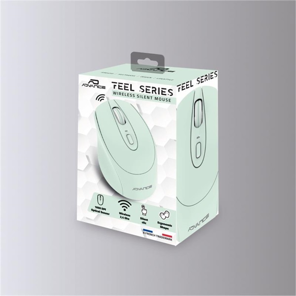 Advance   FEEL WIRELESS Egér vezeték nélküli  Zöld 
