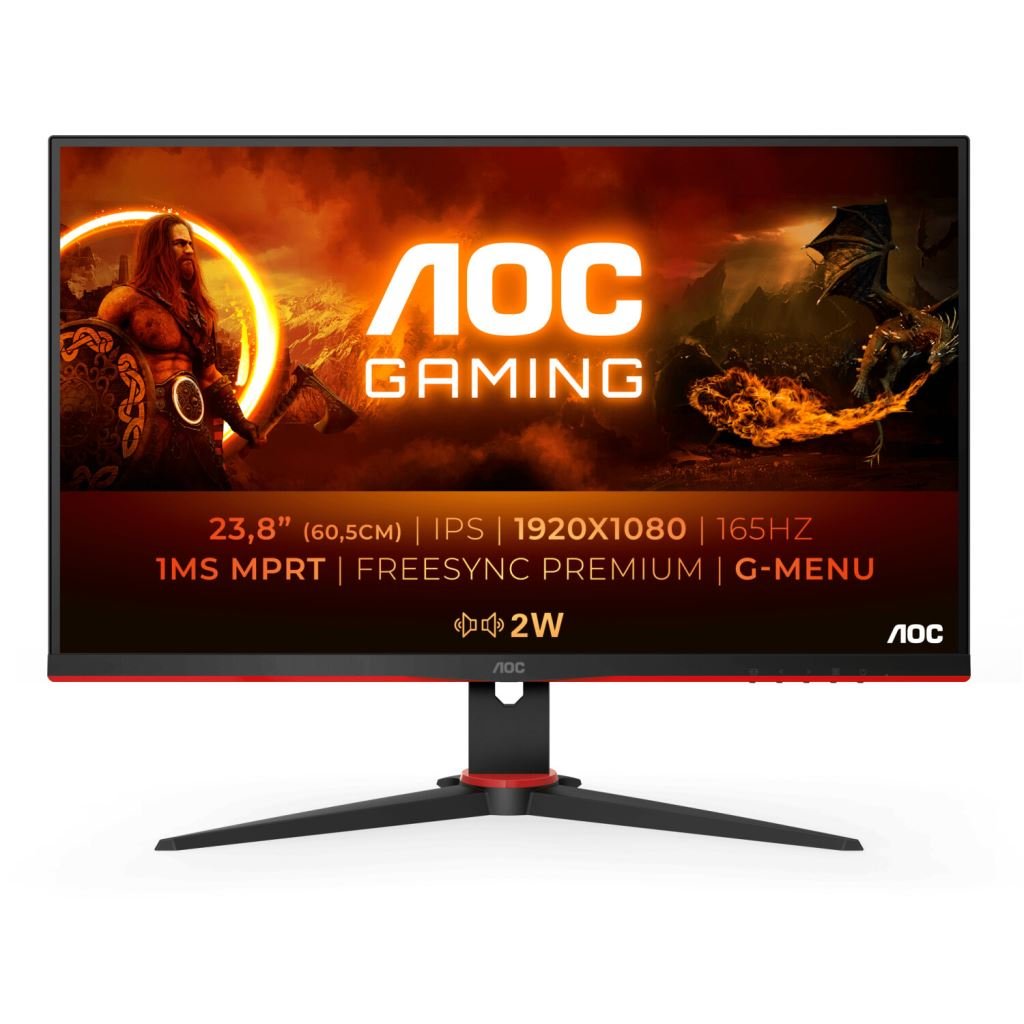 24" AOC 24G2SPAE/BK LCD monitor